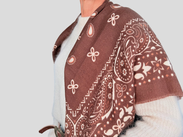 BANDANA SCARF - CHOCOLATE
