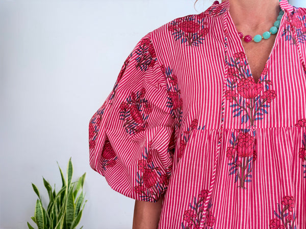 TOSCANA DRESS - FUCCIA