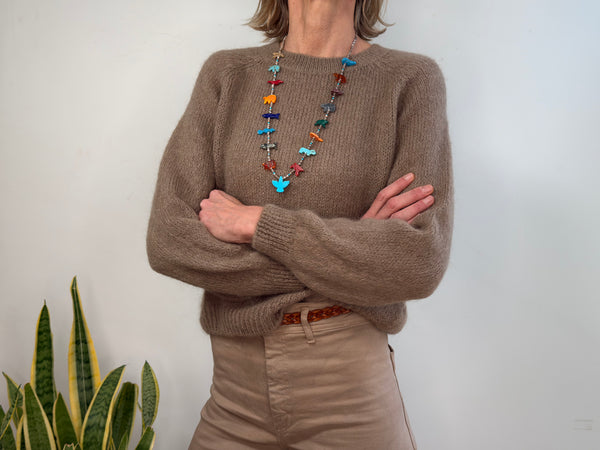 EVA MOHAIR JUMPER - TOPO