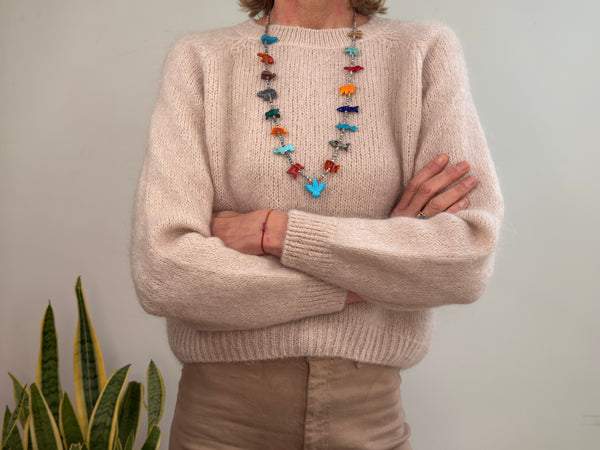 EVA MOHAIR JUMPER - HUESO