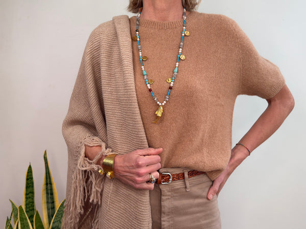 INGRID ALPACA JUMPER -  CAMEL