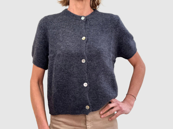 INGRID ALPACA MANGA CORTA -  GREY