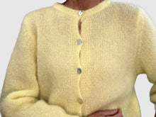 Load image into Gallery viewer, ANAÏS MOHAIR CARDIGAN - YELLOW
