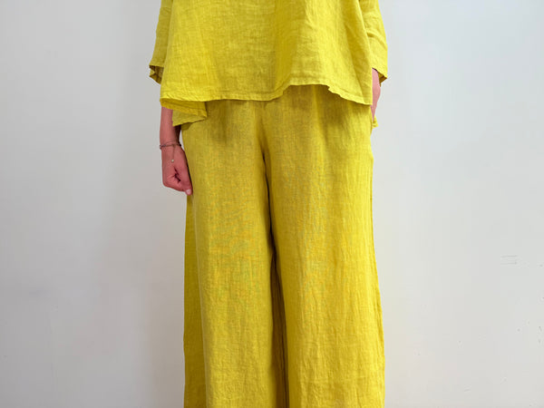 PANTALON LINO PISTACHO