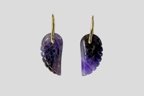 WINGS EARRING - PURPLE