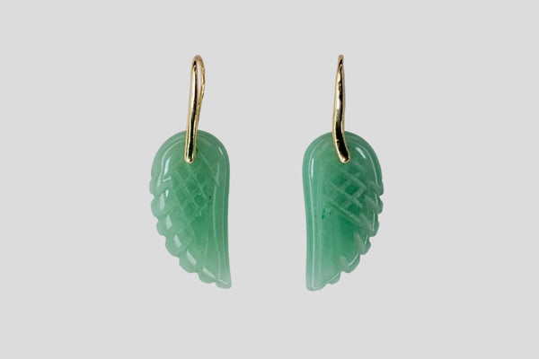 WINGS EARRING - GREEN