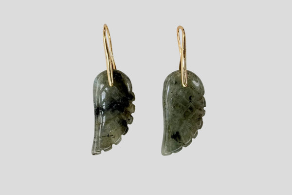 WINGS EARRING - GREY