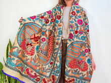 Cargar imagen en el visor de la galería, EMBROIDERY SILK SCARF 26
