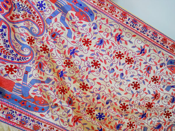 EMBROIDERY SILK SCARF 19