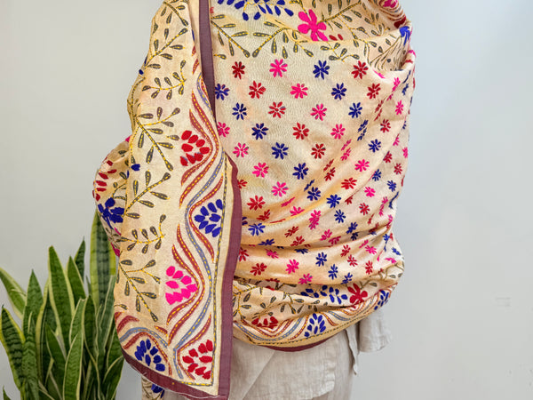 EMBROIDERY SILK SCARF 1