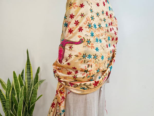 EMBROIDERY SILK SCARF 6