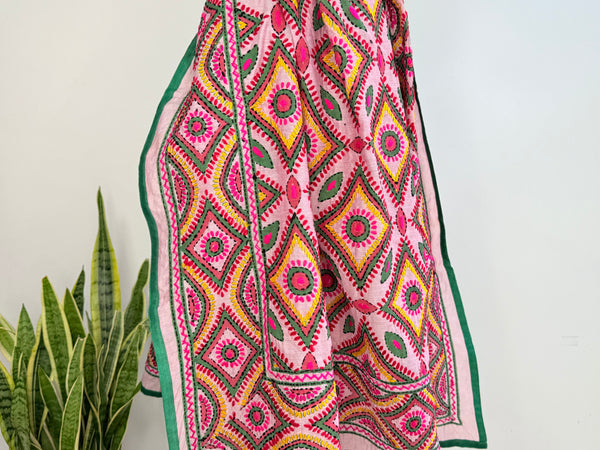 EMBROIDERY SILK SCARF 7