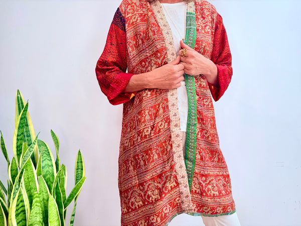 LANGER KIMONO SEIDE 6