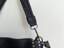 Load image into Gallery viewer, STUD WASHED LEATHER BAG BLACK
