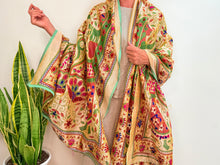 Load image into Gallery viewer, EMBROIDERY SILK SCARF 10
