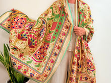 Load image into Gallery viewer, EMBROIDERY SILK SCARF 10
