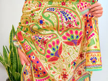 Load image into Gallery viewer, EMBROIDERY SILK SCARF 10
