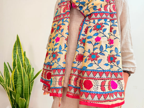 EMBROIDERY SILK SCARF 12