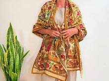 Load image into Gallery viewer, EMBROIDERY SILK SCARF 13
