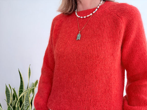 EVA MOHAIR JUMPER - ORANGE