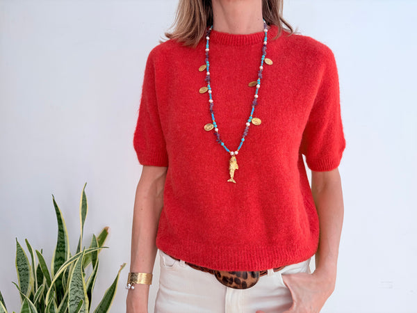 INGRID ALPACA JUMPER - ORANGE