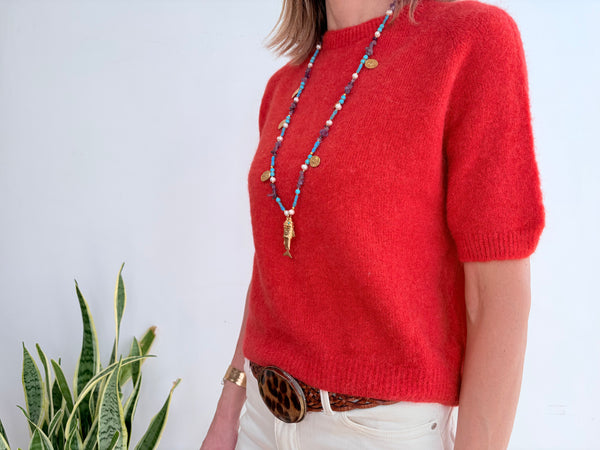 INGRID ALPACA JUMPER - ORANGE