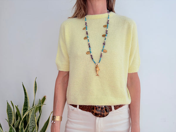 INGRID ALPACA JUMPER - YELLOW