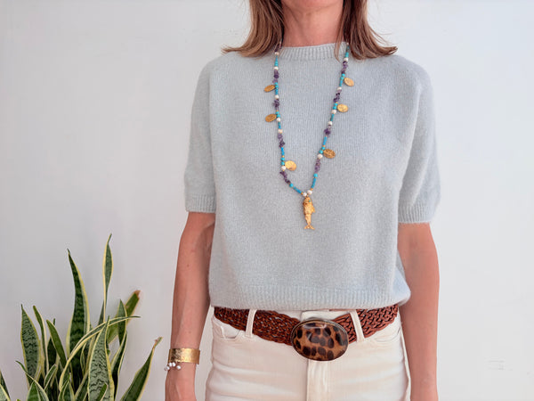 INGRID ALPACA JUMPER - LIGHT GREY