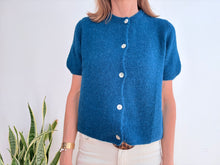 Cargar imagen en el visor de la galería, INGRID ALPACA MANGA CORTA - COBALT
