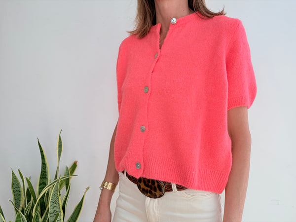 INGRID ALPACA MANGA CORTA - PINK FLAMINGO