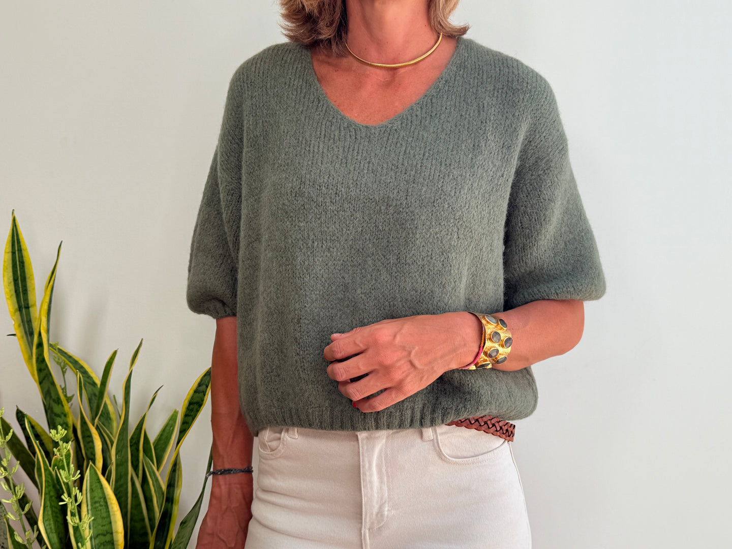 MARGOT ALPACA JUMPER - GREEN