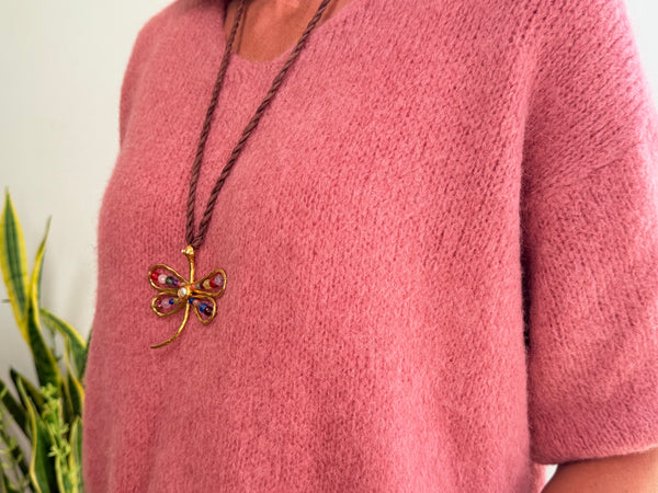 MARGOT ALPACA JUMPER - PINK