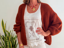 Lade das Bild in den Galerie-Viewer, LU MOHAIR BOLERO - BROWN
