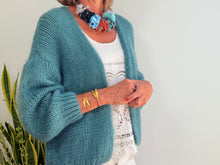 Lade das Bild in den Galerie-Viewer, LU MOHAIR BOLERO - TURQUOISE
