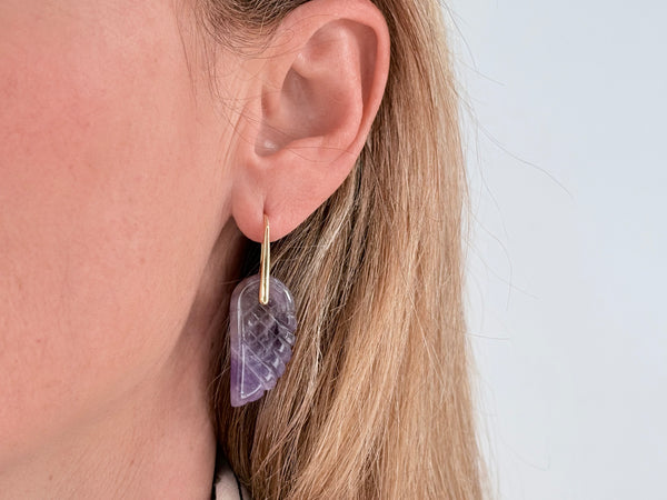 WINGS EARRING - PURPLE