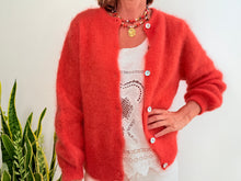 Load image into Gallery viewer, ANAÏS MOHAIR CARDIGAN - ORANGE
