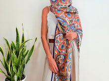 Cargar imagen en el visor de la galería, EMBROIDERY SILK SCARF 28
