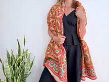 Load image into Gallery viewer, EMBROIDERY SILK SCARF 3
