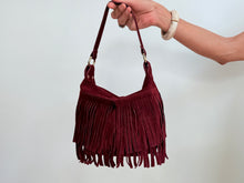 Cargar imagen en el visor de la galería, FRINGE BAG - BURGUNDY
