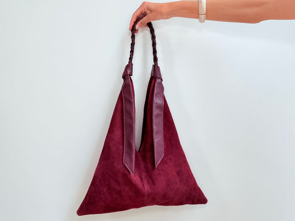 TRENZA BAG - BURGUNDY