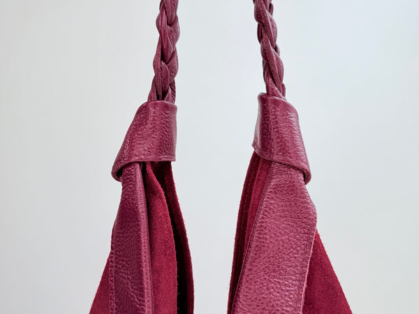 TRENZA BAG - BURGUNDY