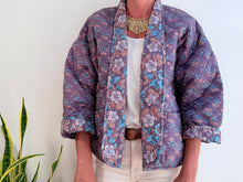 Cargar imagen en el visor de la galería, MINI BLOCK PRINT JACKET - PURPLE
