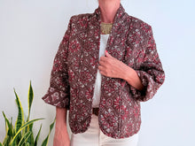 Cargar imagen en el visor de la galería, MINI BLOCK PRINT JACKET - BROWN
