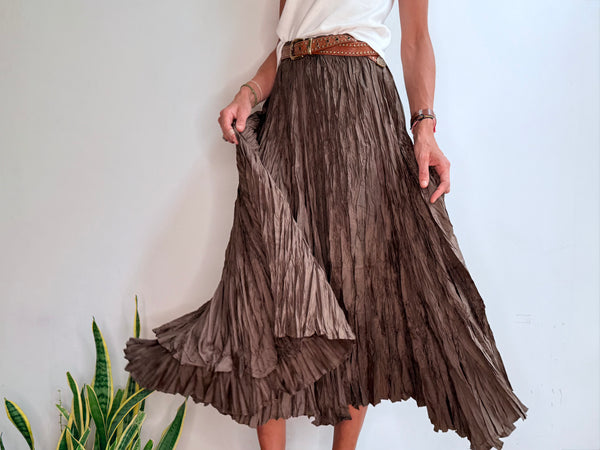 CAROLINA SKIRT - BROWN