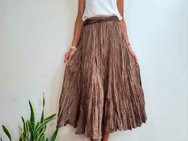 CAROLINA SKIRT - OCRE