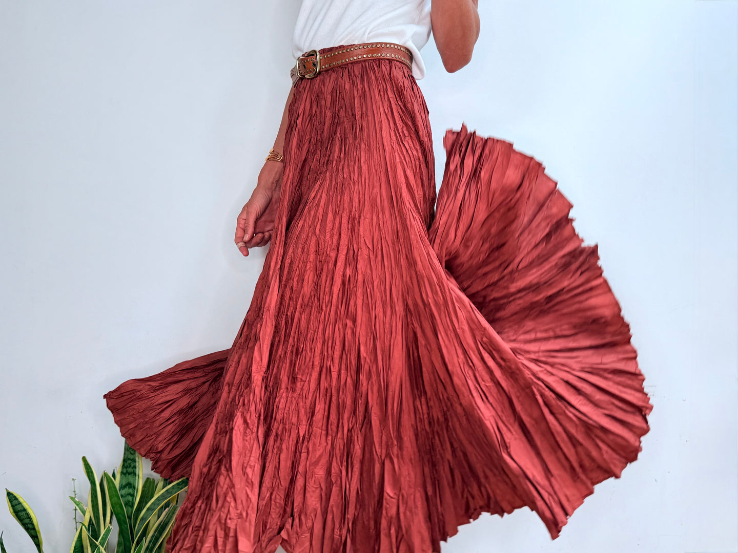 CAROLINA SKIRT - ARCILLA