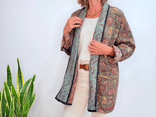 REVERSIBLE CRETONA COAT 12