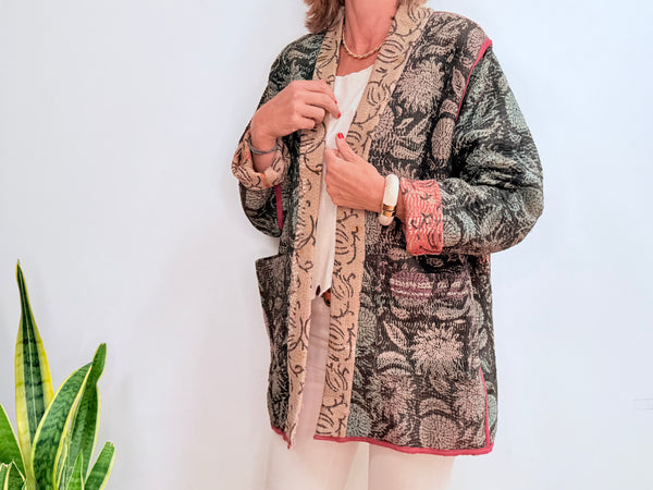 REVERSIBLE CRETONA COAT 15