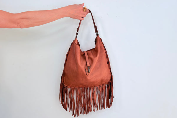 FRINGE BAG -  CAMEL