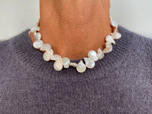 Load image into Gallery viewer, SMALL FLAT PEARL NECKLACE
